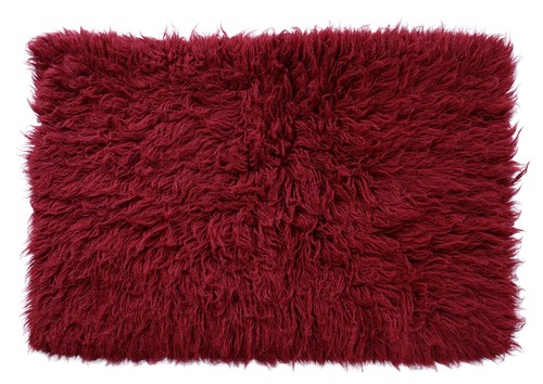 Flokati 090x060cm burgunder - flokati,