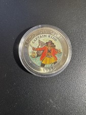 1 Peso, unzirkuliert (unc.), 1995, Piraten der Karibik, emailierte Farbmünzen 