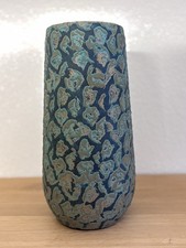 Edle Mica Terrakotta Vase Türkis/Blau/Kupfer  H ca. 36 cm HANDMADE Wie Neu