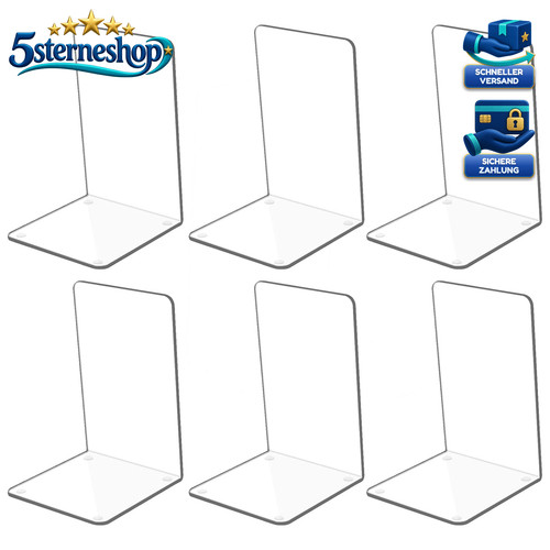 Buchstütze acryl paar groß - buchstütze,