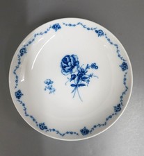 Suppenteller 21,5 cm Teller ALT Fürstenberg LOTTINE blau 