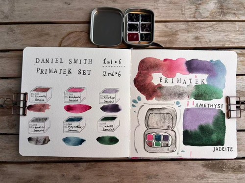 Hand poured pastel watercolor - hand-poured,
