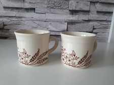 2 x Biltons Tassen Set Design mit Blumen, Getreide, Obst 