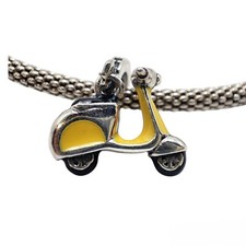 Charm Anhänger Silber 925 Armband Motorroller Piaggio Vespa Reise Italien 