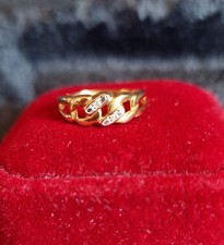 Goldring 585 mit 2 Diamanten