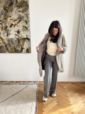 Furry Lammfellmantel in