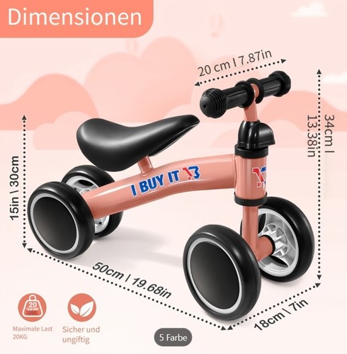 Kleinkindfahrrad mit stabilem