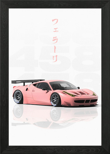 Pink jdm ferrari 458 gt2 - jdm,