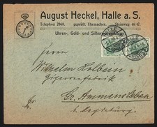 Dekorativer brief halle s - halle, a.