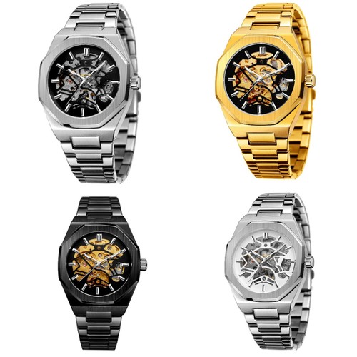 Luxus herren edelstahl uhr - luxus,