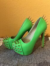 Spikes Domina Diva High Heels grün Jumex Gr. 38