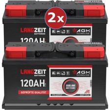 2x Solarbatterie 120AH 12V 24V