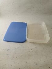 1 KSB Kühlschranksystem flach, 650ml, transparent, Deckel blau TUPPERWARE