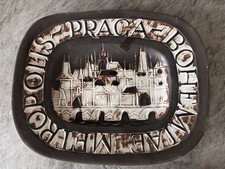 Majolika Wandteller Prag