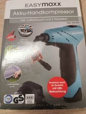 EASYmaxx Akku-Handkompressor Luftpumpe Luft Reifen Ball Notfall Camping Urlaub