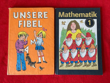 DDR Schulbuch Unsere Fibel +  Mathematik Klasse 1 Volk und Wissen Lehrbuch