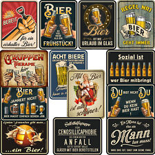 Bier Blechschilder Sprüche