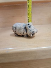 Tonfigur / Steinfigur/ Kunststeinfigur / Steinguss Tierfigur: Nilpferd