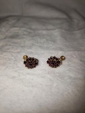 Ohrringe vintage granat - ohrringe,