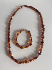 Natur Bernstein Set Halskette