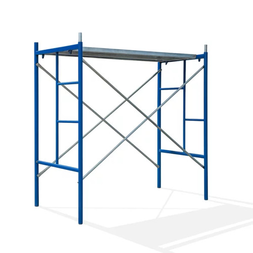 Blaues stahlgerüst - blaues,