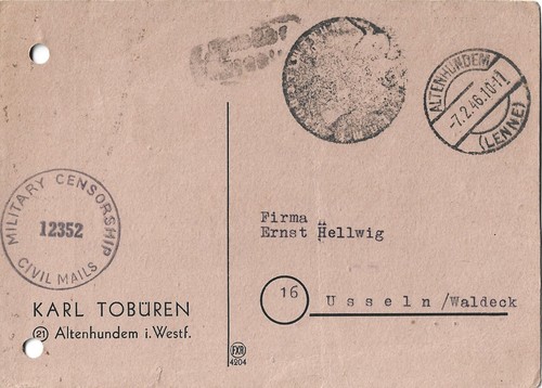 Altenhumdem postkarte - altenhumdem,