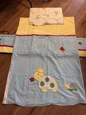 Betthimmel  und Nestchen  in Hellblau -  Bettbezug zubehör