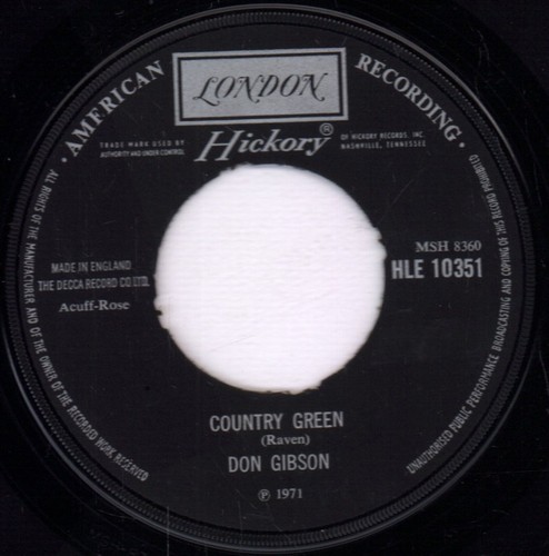 Don gibson country green - country, 7"