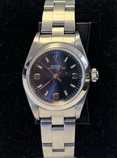 Rolex Oyster Perpetual Edelstahl Automatik Damenuhr Ref. 67180 Klassiker Rar