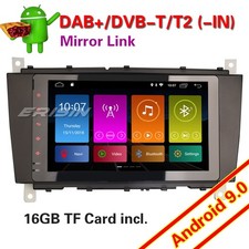 8"Autoradio Android 9.0 DAB+Navi 4G für Mercedes Benz C/CLC/G Klasse W203 W463