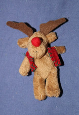 Kleines Stofftier Figur Elch