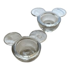 Leonardo Teelichthalter Disney Mickey Mouse Silhouette Teelicht 1990er 2 Stück