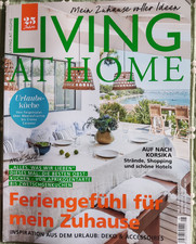 Zeitschrift Living at Home  8-2025 Die besten Obstkuchen - Auf nach Korsika