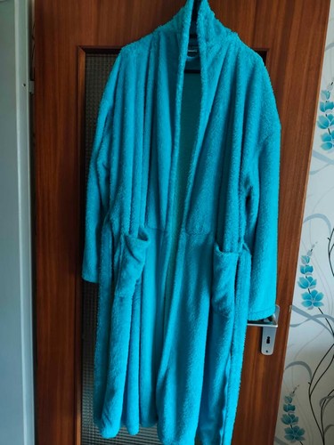 Türkis blauer bademantel - bademantel, von