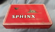 alte Blechdose SPHINX Regie Orient Austria Tabak München 48 Zigaretten 1950er