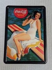 Coca Cola Blech Werbe Reklame