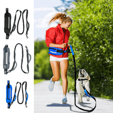 Handsfree Hundegeschirr Leine, Laufgurt für Jogging und Outdoor mit Gürteltasche