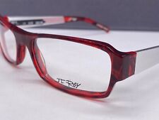 JF Rey Brille Damen Rot  Rechteckig Vollrand  silber Frankreich JF 2551 NP: 360€