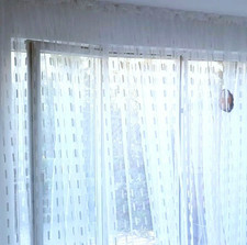 SALE% BONNIE*Voile weiss*2,95 Meter hoch weiss Leinen Stickerei  Nya Nordiska