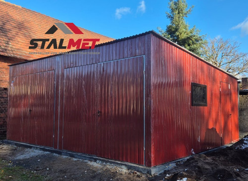 Blechgarage 6x5x2 14m - blechgarage, 6x5x2,14m