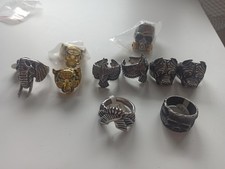 Konvolut Ringe Edelstahl Modeschmuck