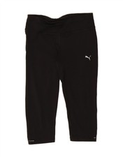 Puma Damen Capri Leggings UK 12 Medium schwarz Polyester AR05