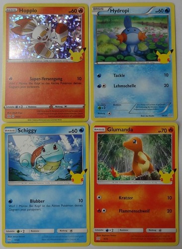 Pokemon karten 2021 - 4x,