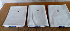 3  alte   Leinen Handtücher
