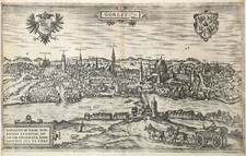 Görlitz Gesamtansicht Original Kupferstich Braun Hogenberg 1575