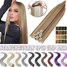 Voller Kopf Clip in 100% Wie