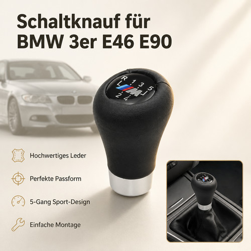 Gang leder schaltknauf - 5,