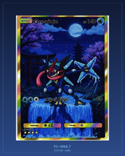 Greninja aqua edge - greninja-aqua-edge, pixel