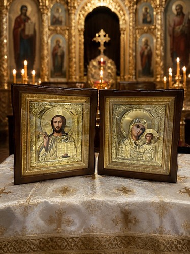 Paar orthodoxe ikonen jesus - paar,