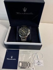 Maserati Traguardo R8873612042 Uhr silberner Chronograph mit Tachymeter